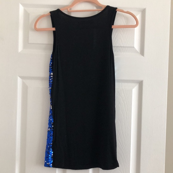 Sequin top - blue and silver - Picture 3 of 3